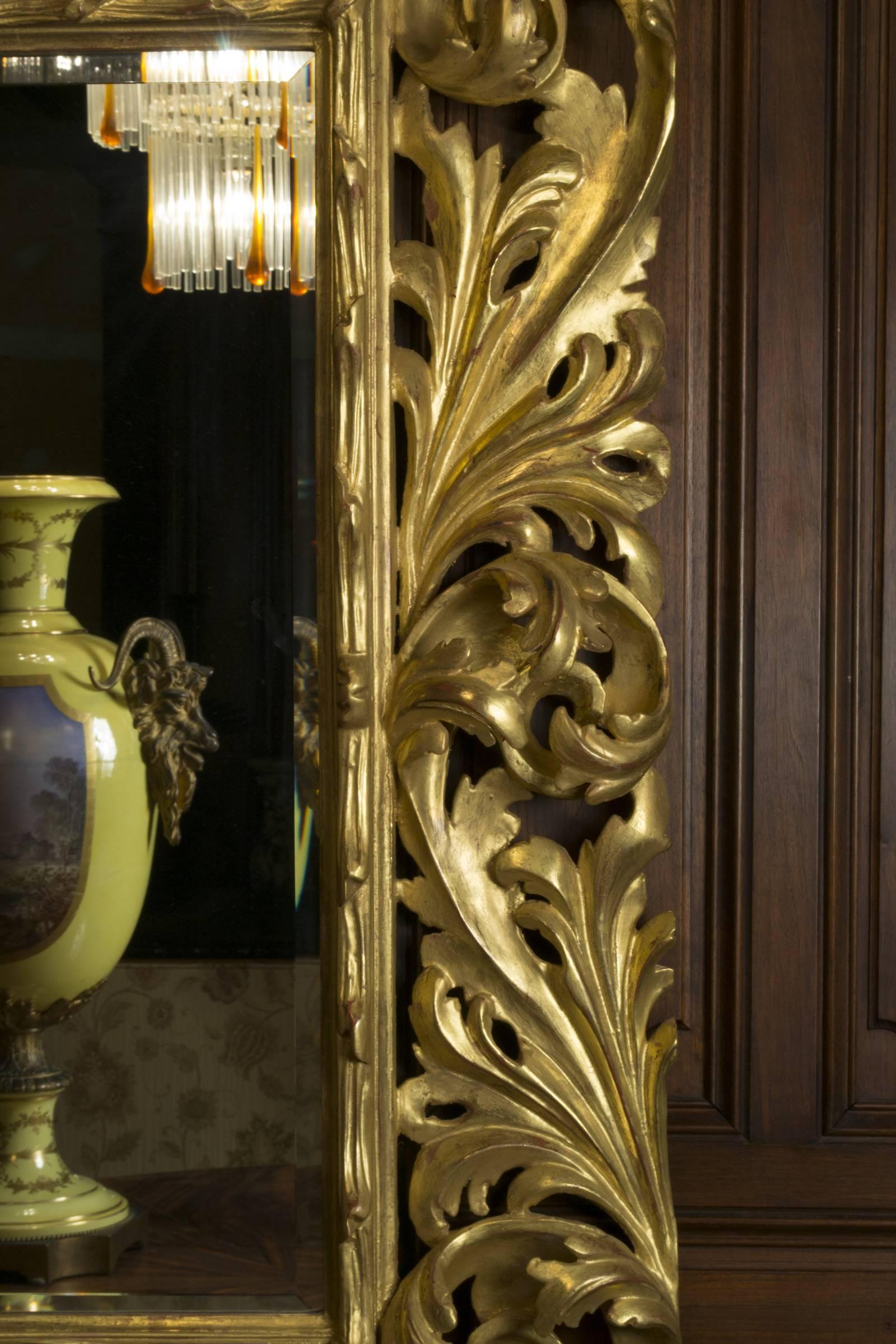 19th Century Gilt Venetian Carved Mirror