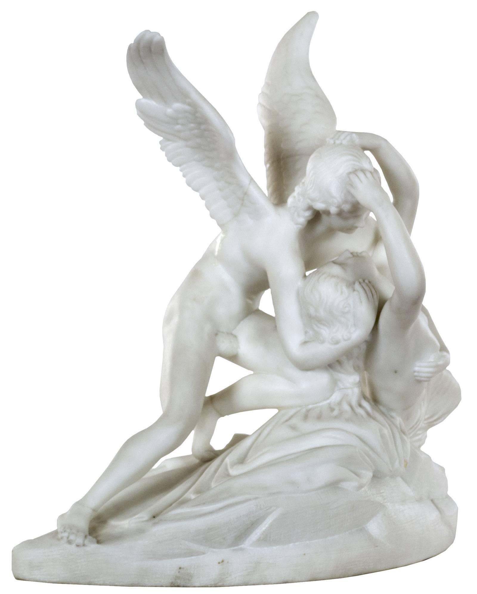 19th Century Psyche Revived by Cupids Kiss