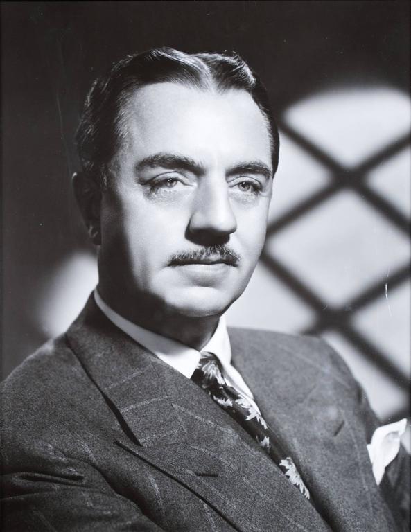 Famous for his roles in the Thin Man (1934) and My Man Godfrey (1936), among many others, William Powell (1892 - 1984) was an actor whose career spanned both the Silver and Golden ages of Hollywood. This frame photograph of the actor includes a