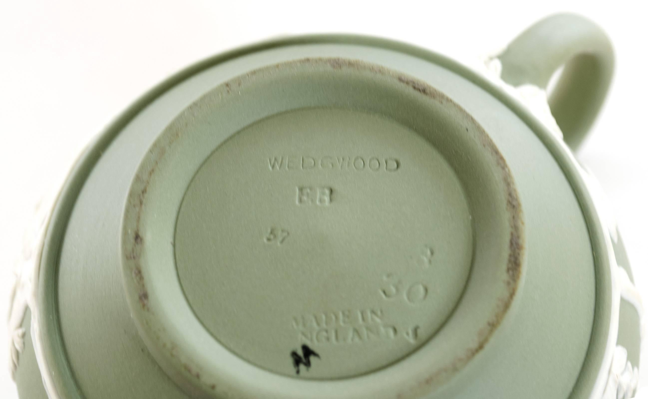 English Green Wedgwood Jasperware Tea Set