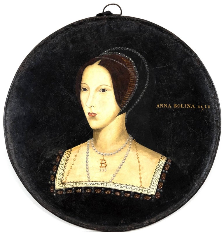 a set of four royal english portraits on metal rounds at 1stdibs