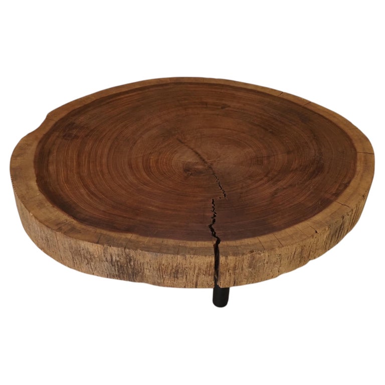 1stDibs Solid wood coffee table 1970s