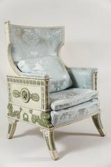 Painted Baltic Empire Style Bergere
