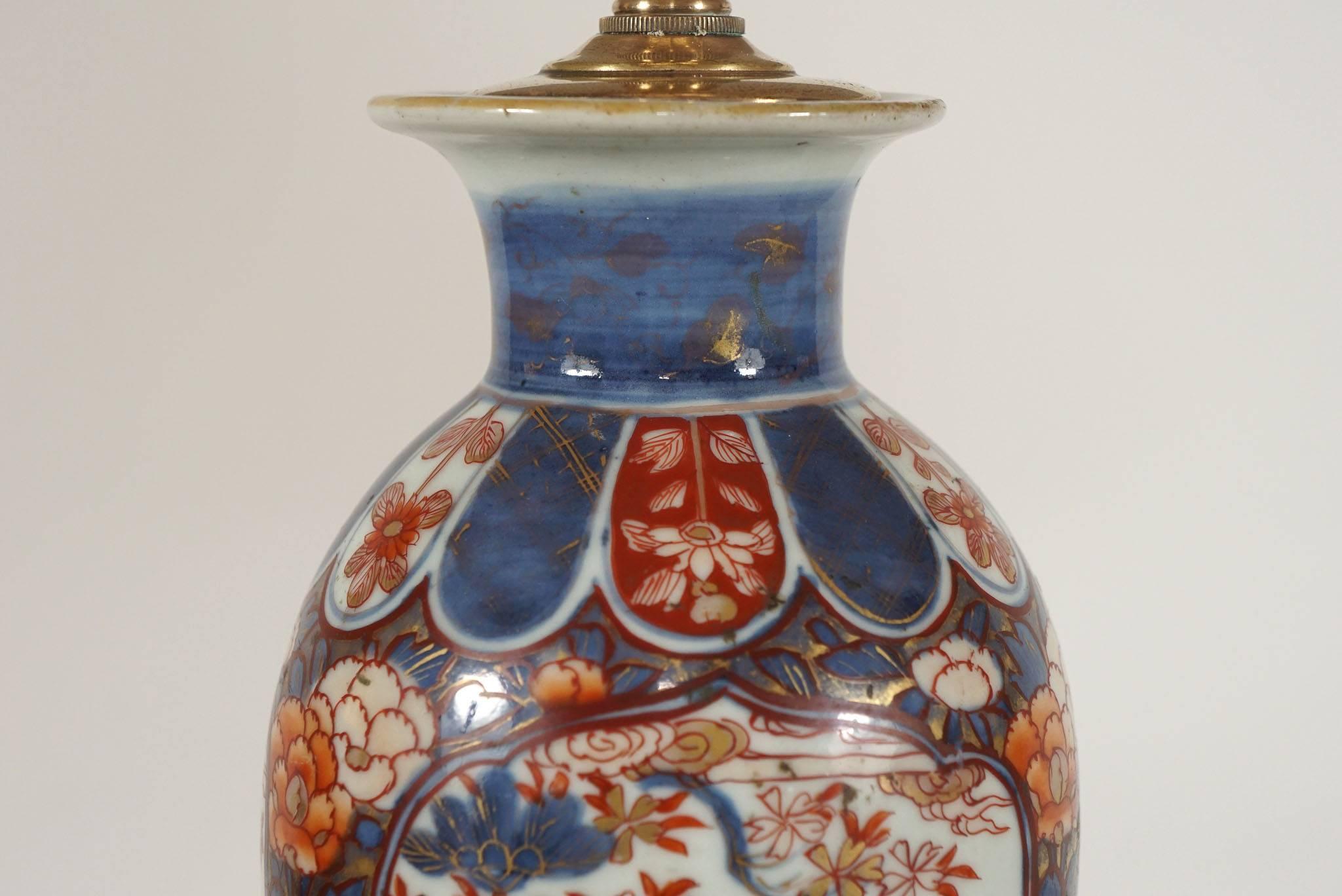 Chinese Export Porcelain Imari Vase Table Lamps 2