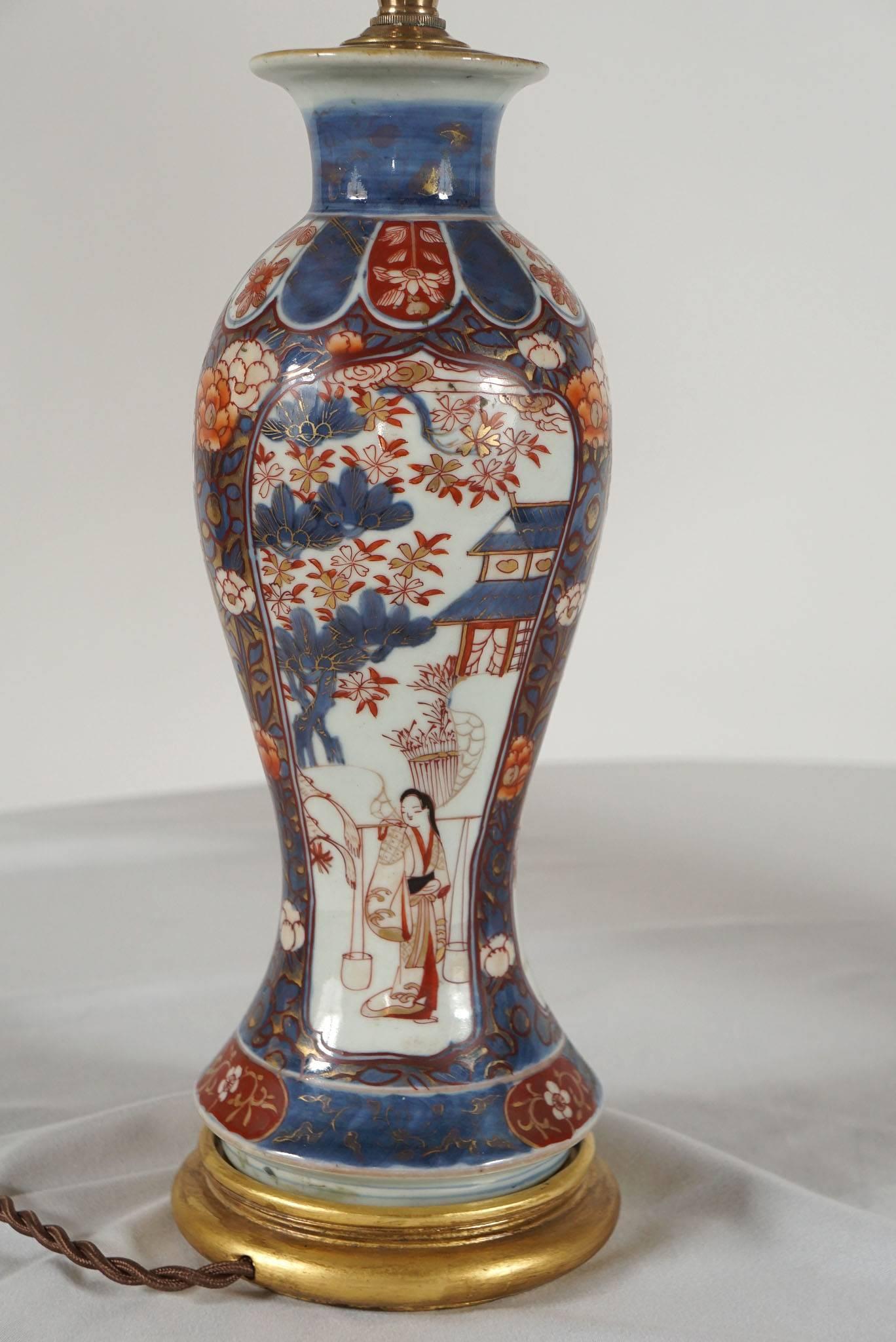 Chinese Export Porcelain Imari Vase Table Lamps 1