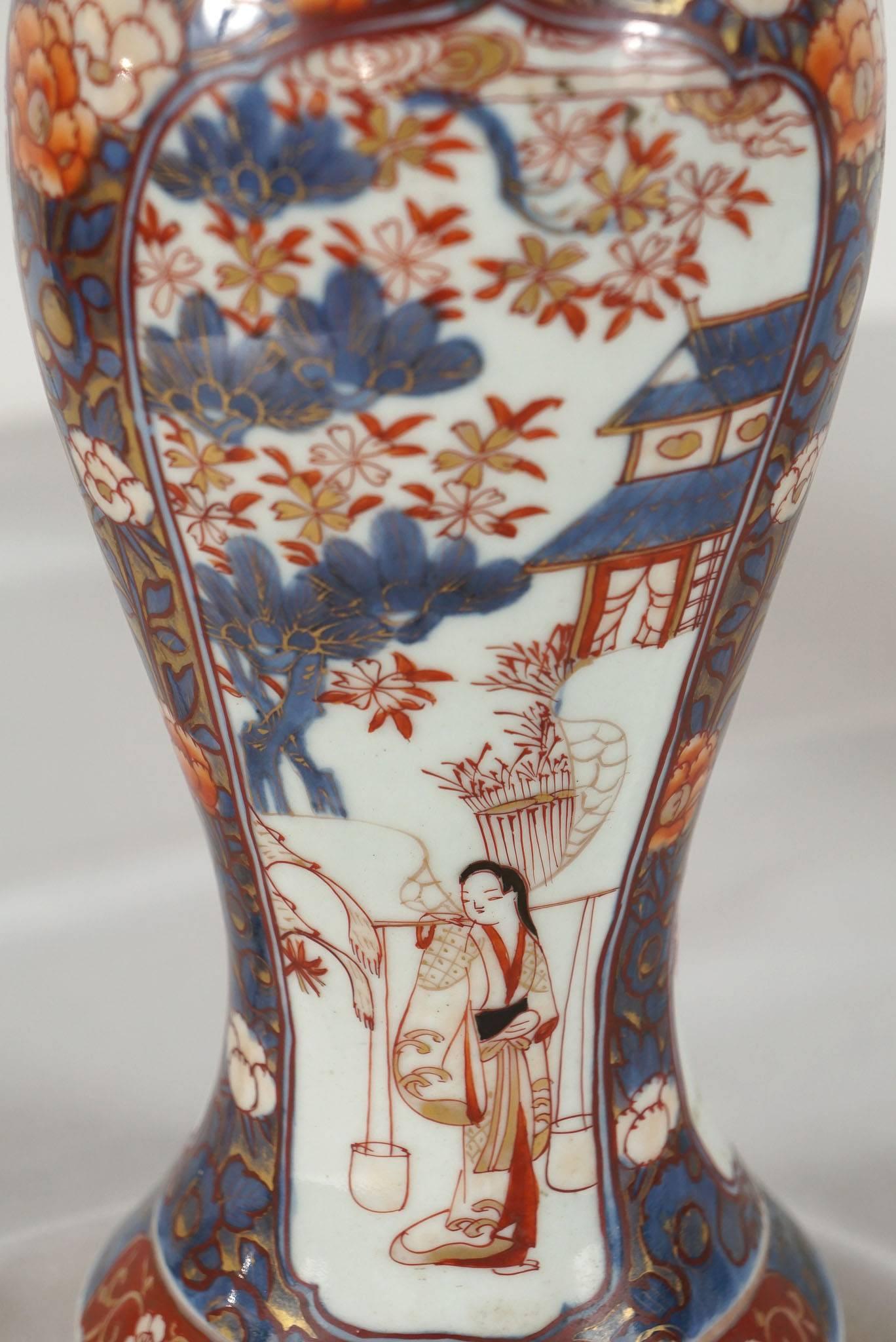 Chinese Export Porcelain Imari Vase Table Lamps 3