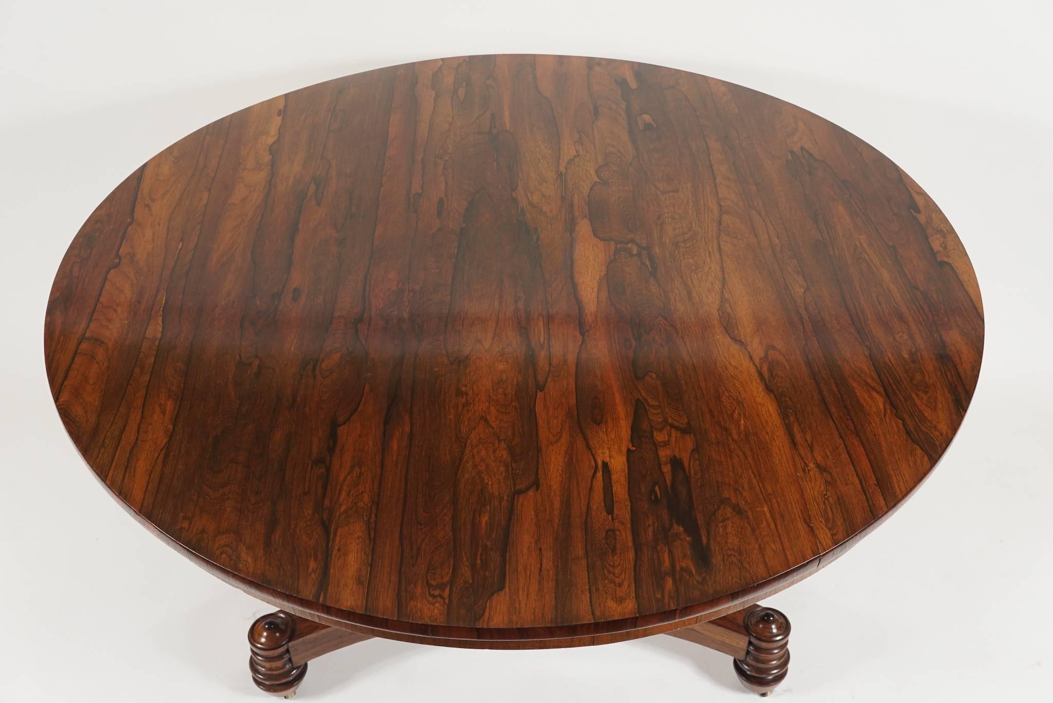 William IV Rosewood Center Table by T & G Seddon, England, circa 1835 1