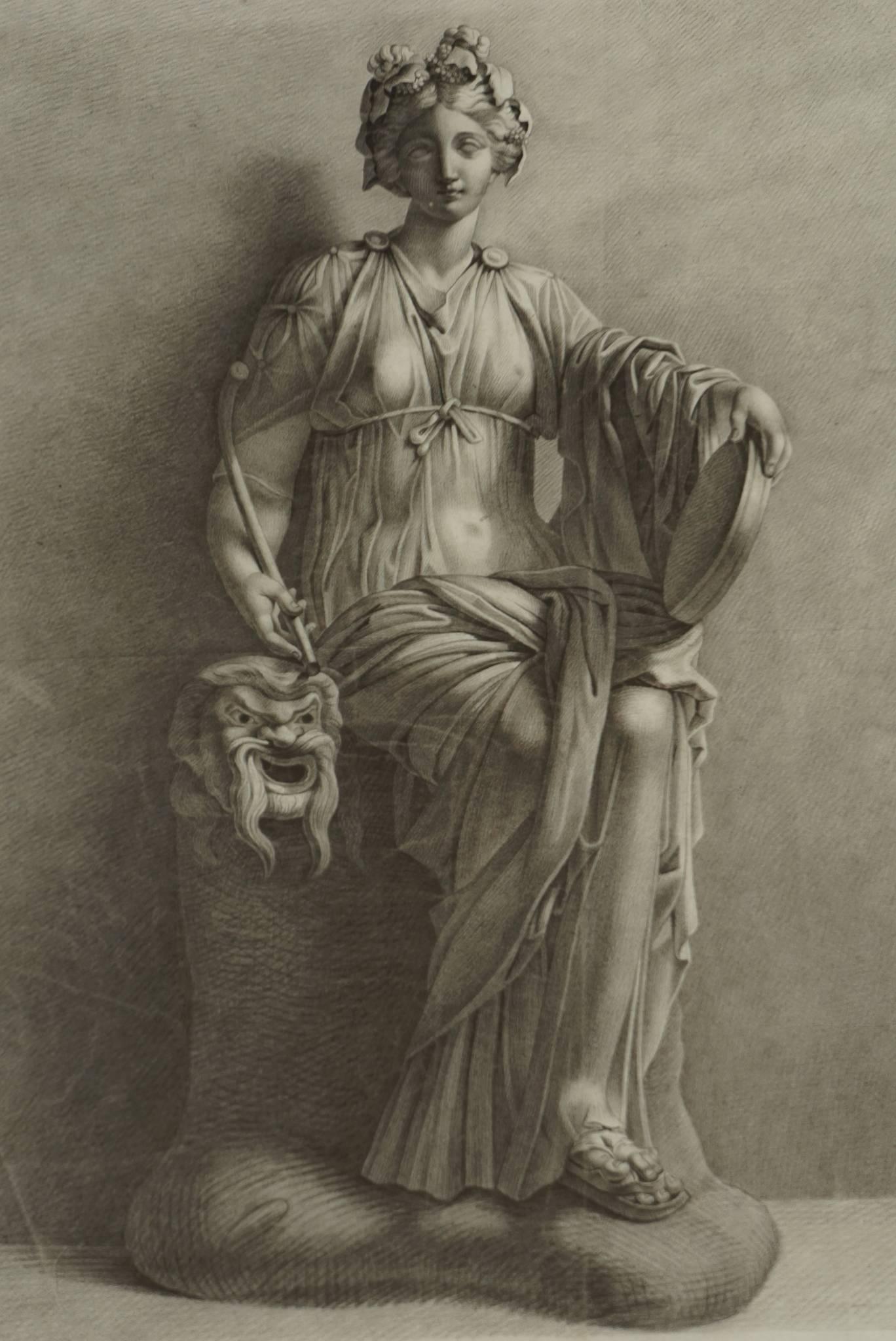 19th century charcoal portraits