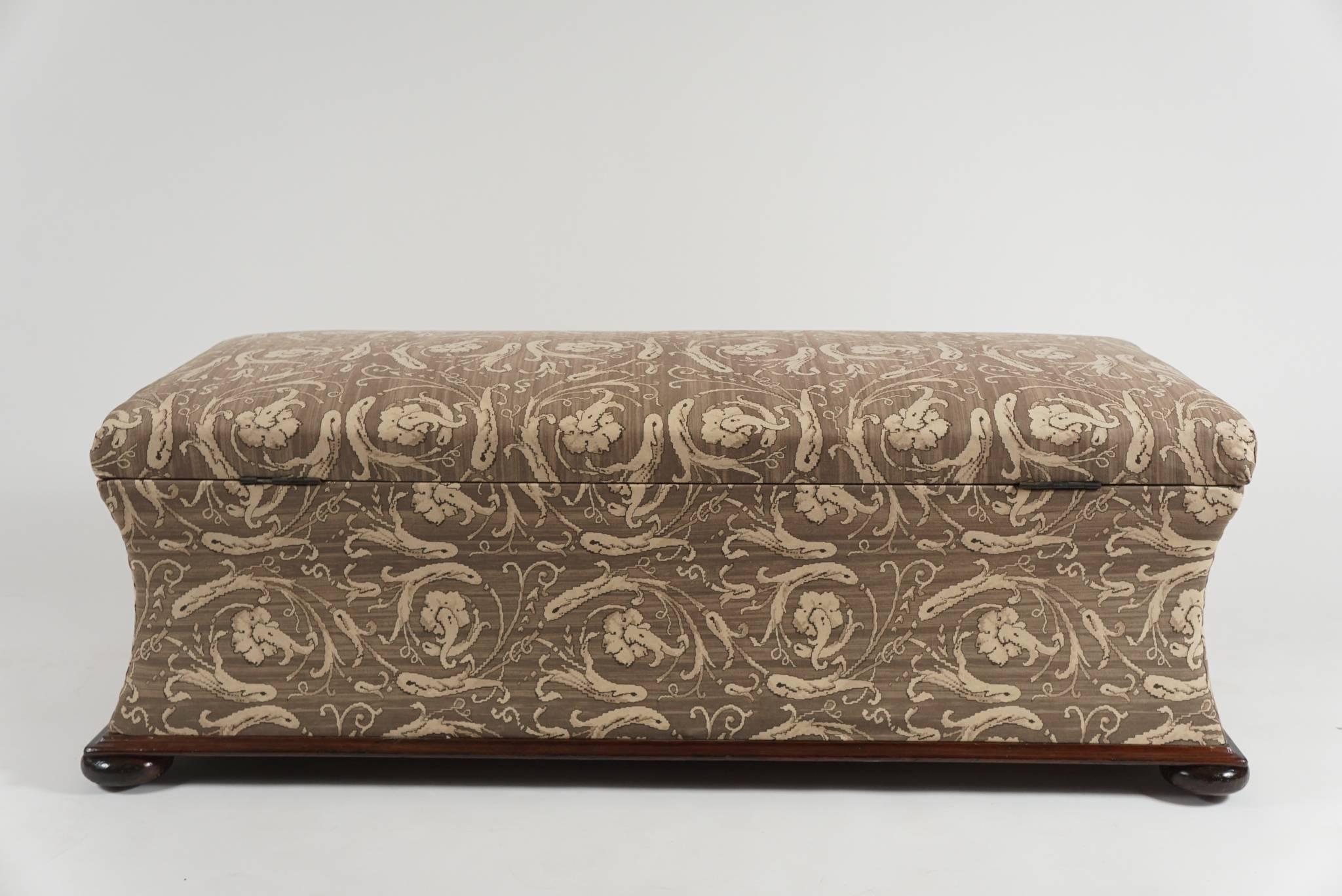 Hassock Storage Bench or Ottoman, England, circa 1850 2