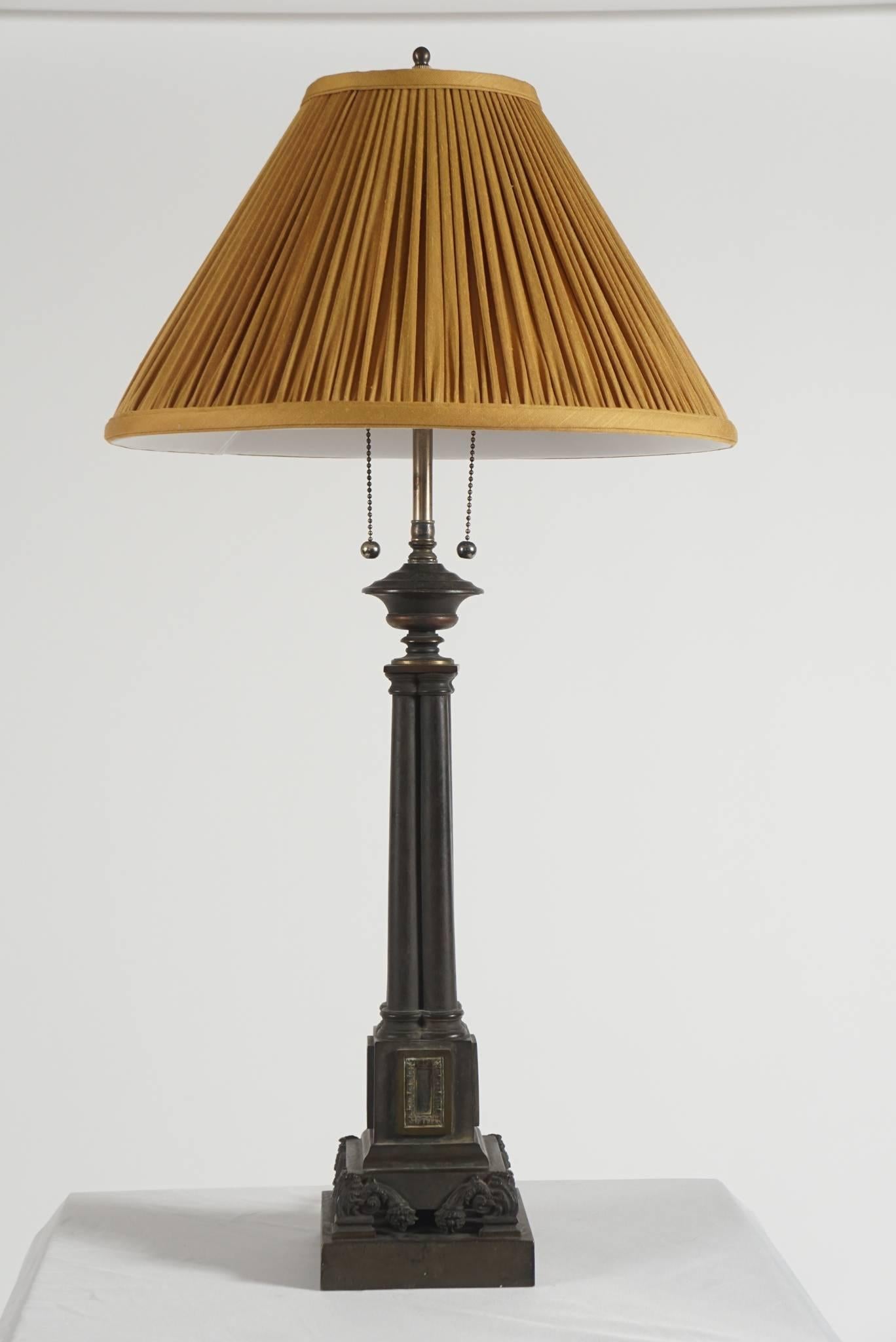 Bronze Table Lamp, Thomas Messenger and Sons, England, circa 1830 3