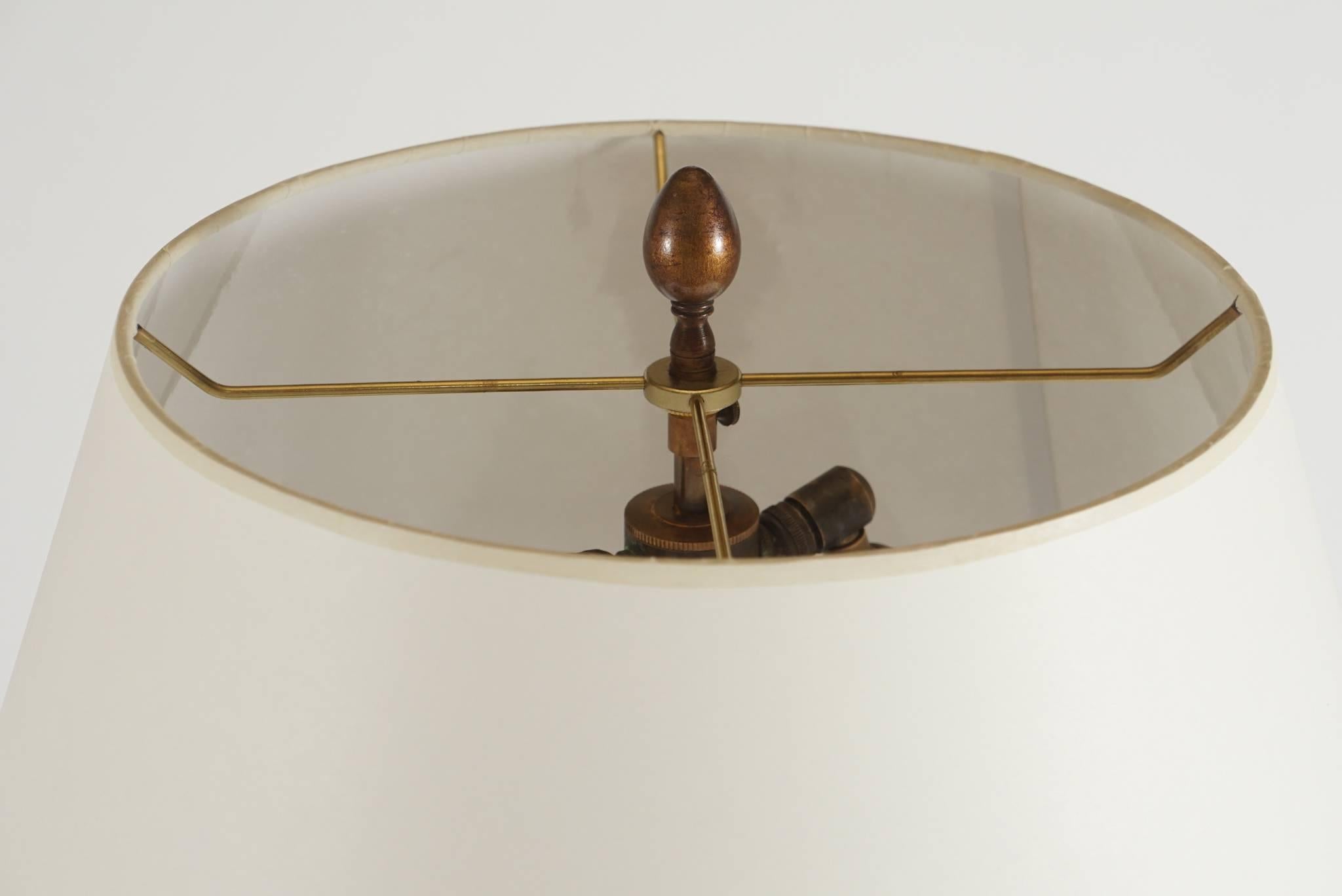 Henry N. Hooper & Company Bronze Table Lamp, Boston, circa 1840 3