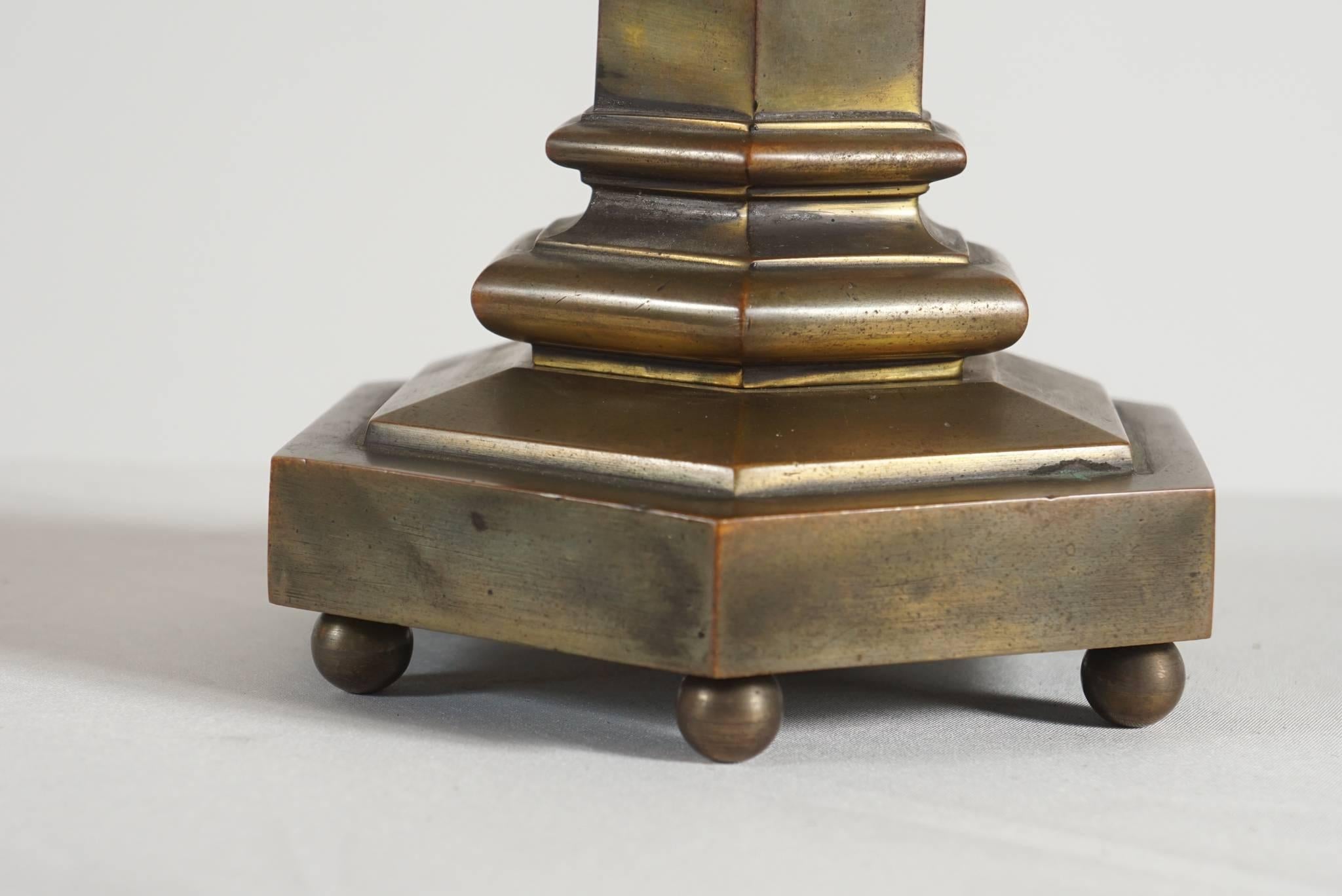 Henry N. Hooper & Company Bronze Table Lamp, Boston, circa 1840 1