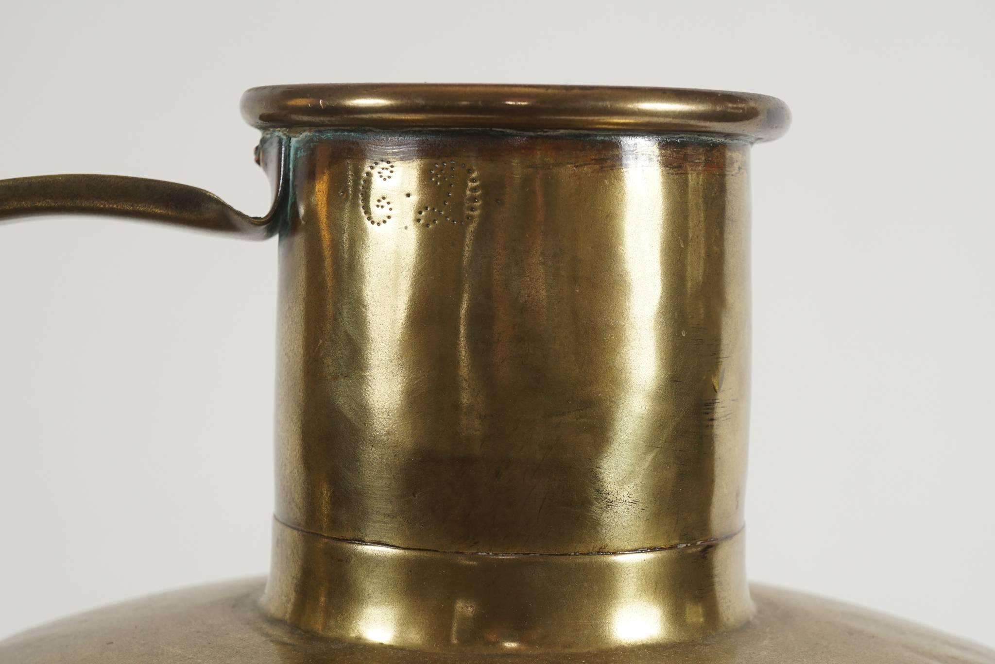 Large Early 19th Century French Brass 'Canne à Lait' 2