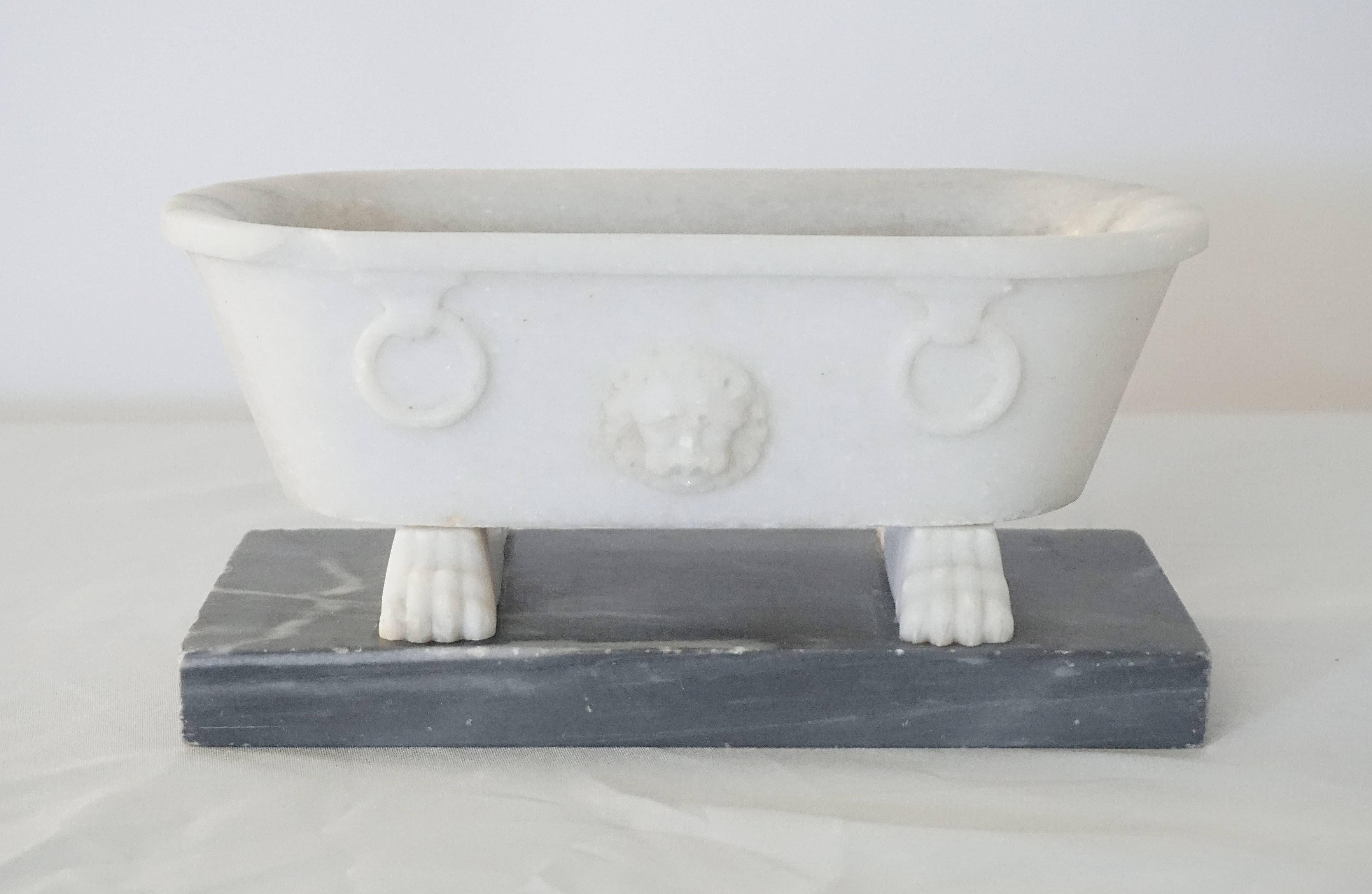 19th Century Two Marble Grand Tour Models of the Farnese Tubs, circa 1820