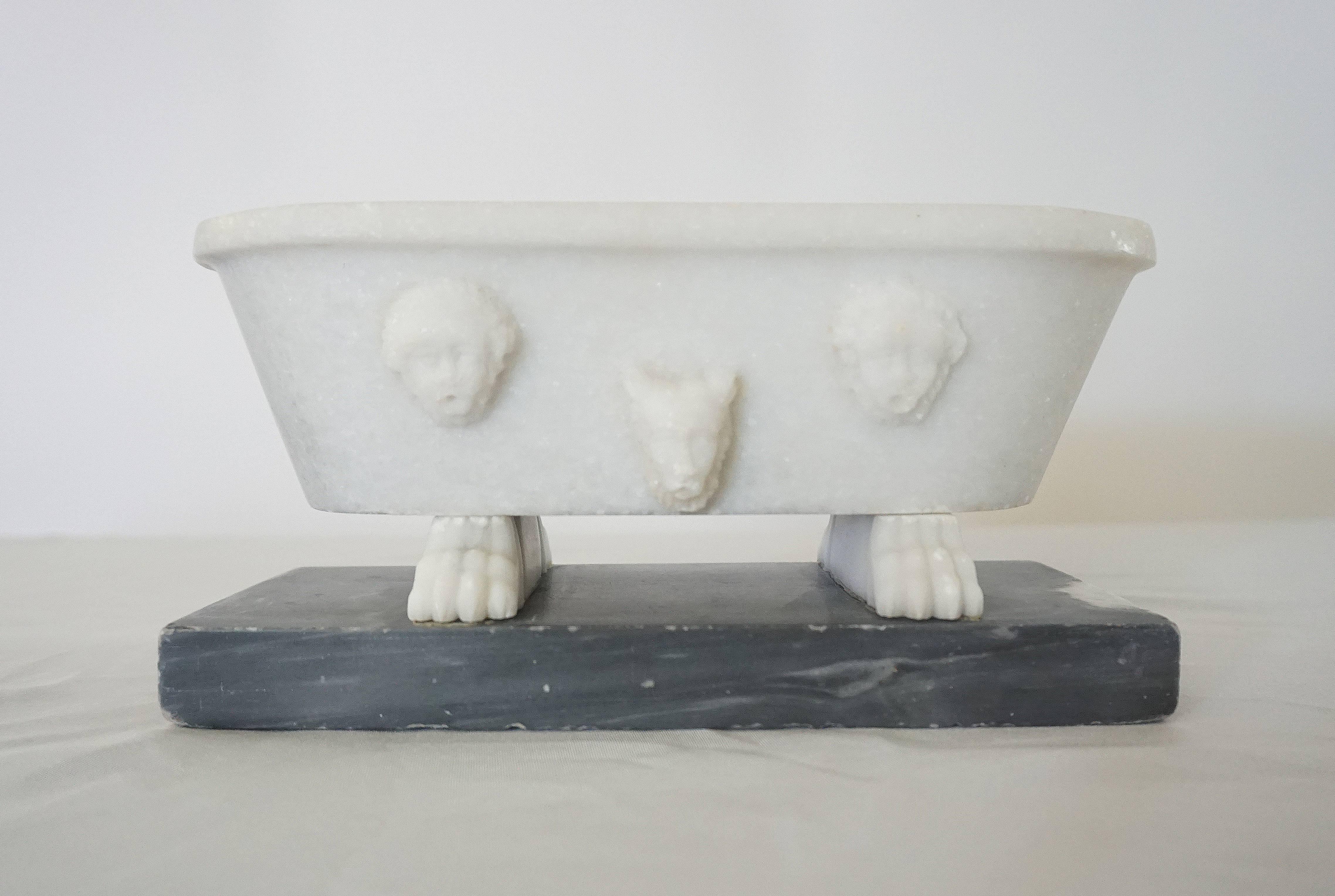 Two Marble Grand Tour Models of the Farnese Tubs, circa 1820 1