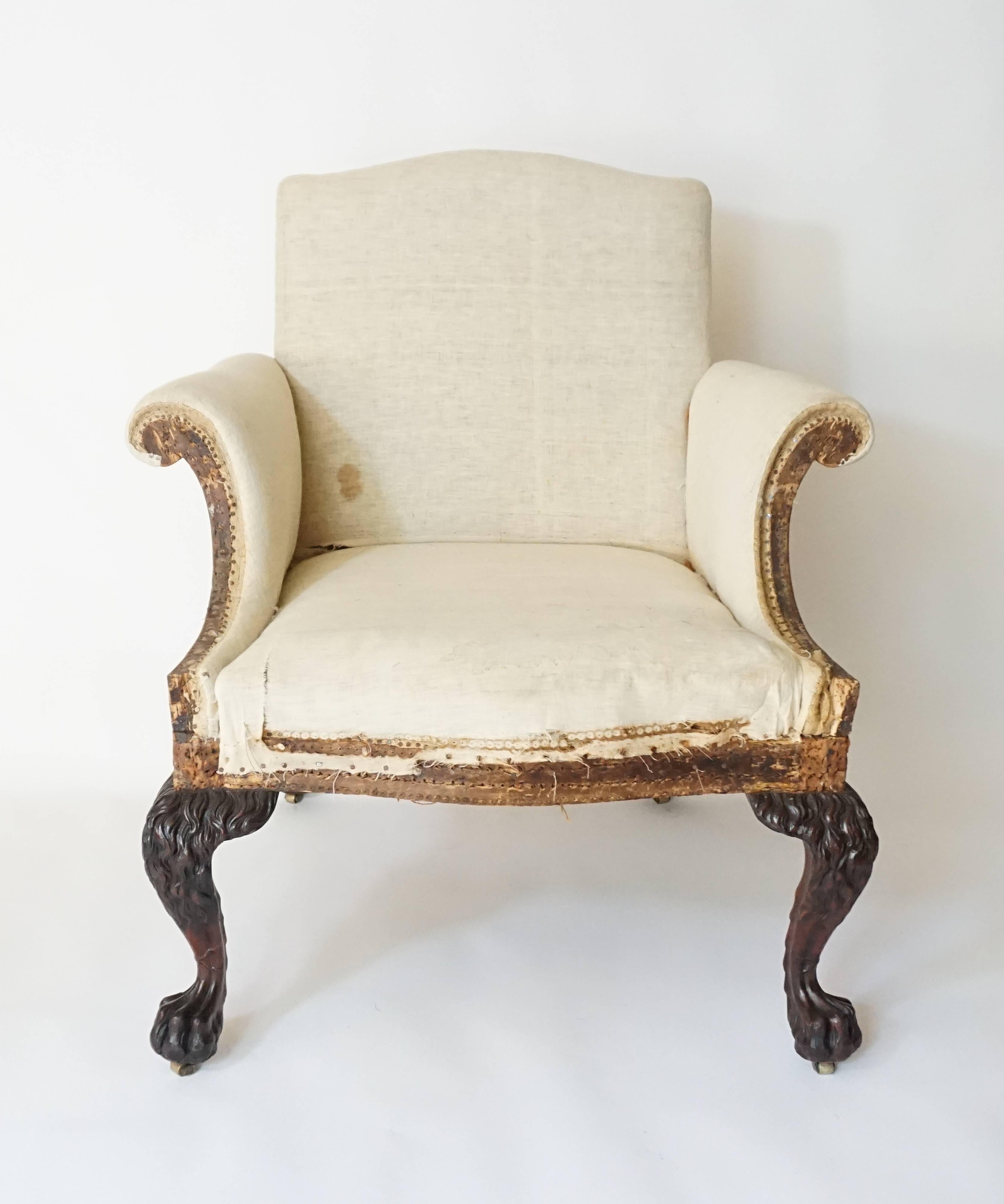 Early 20th Century George II Style Armchair by Lenygon & Company