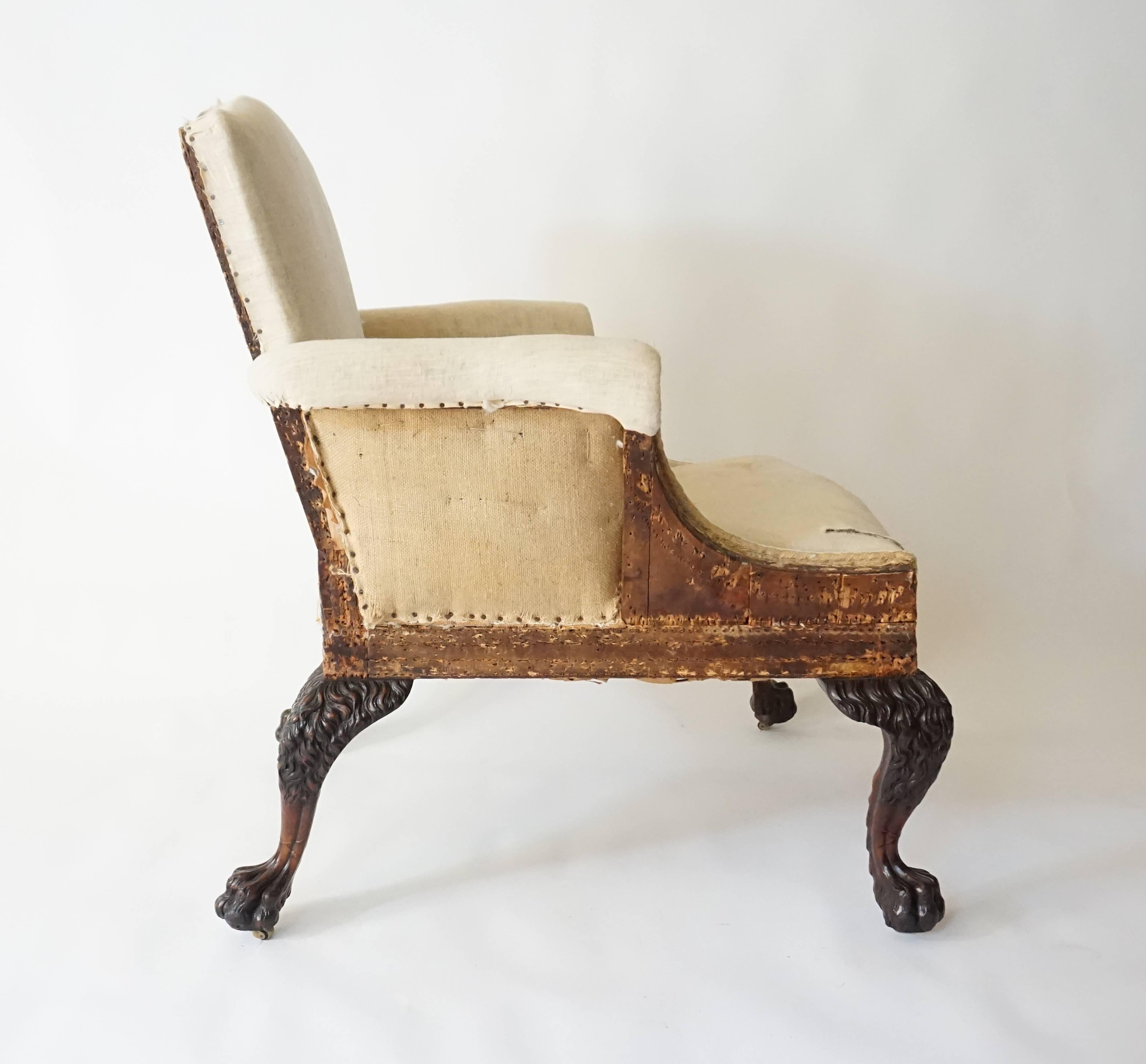 George II Style Armchair by Lenygon & Company In Good Condition In Kinderhook, NY