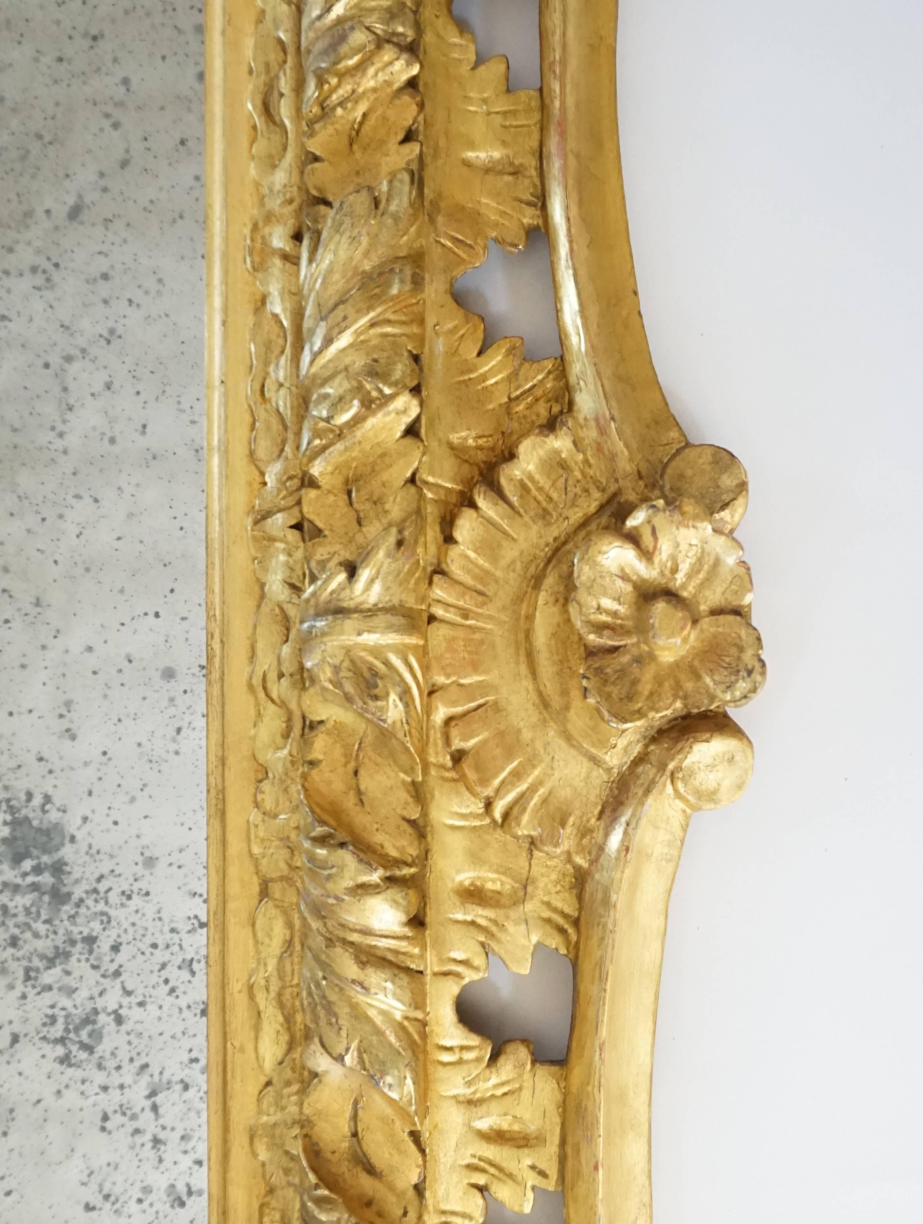 Hand-Carved George II Rococo Style Mirror, England, circa 1830
