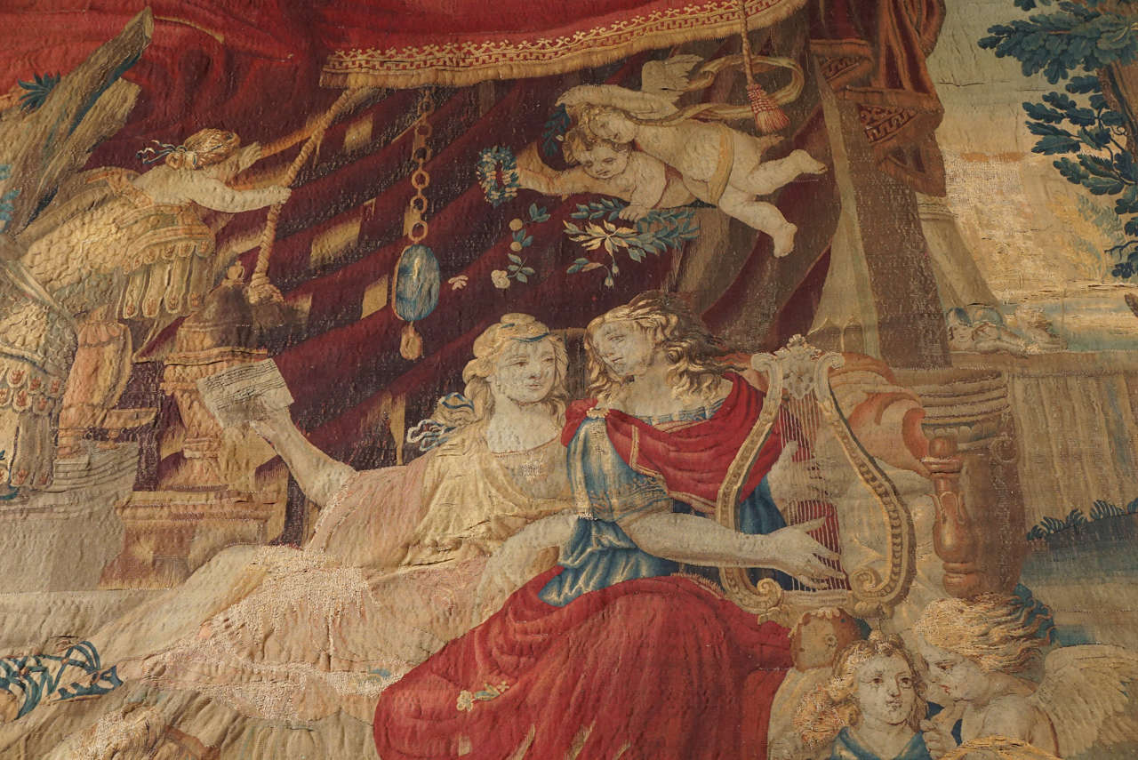Louis XIV Beauvais Mythological Tapestry of Orpheus and Eurydice, France, circa 1710