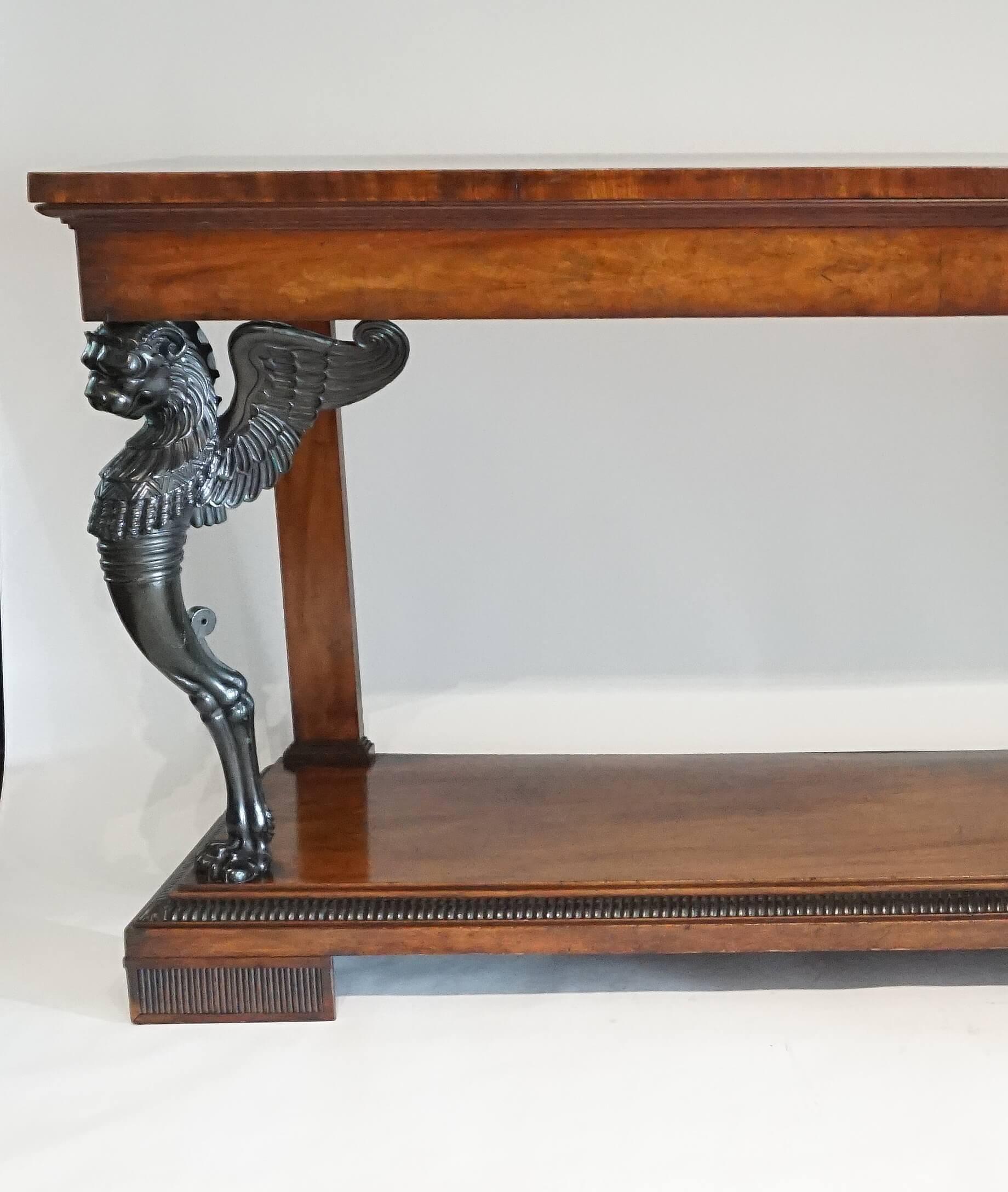 Regency Mahogany Side Table or Sideboard, Style of Thomas Hope, circa 1810 2