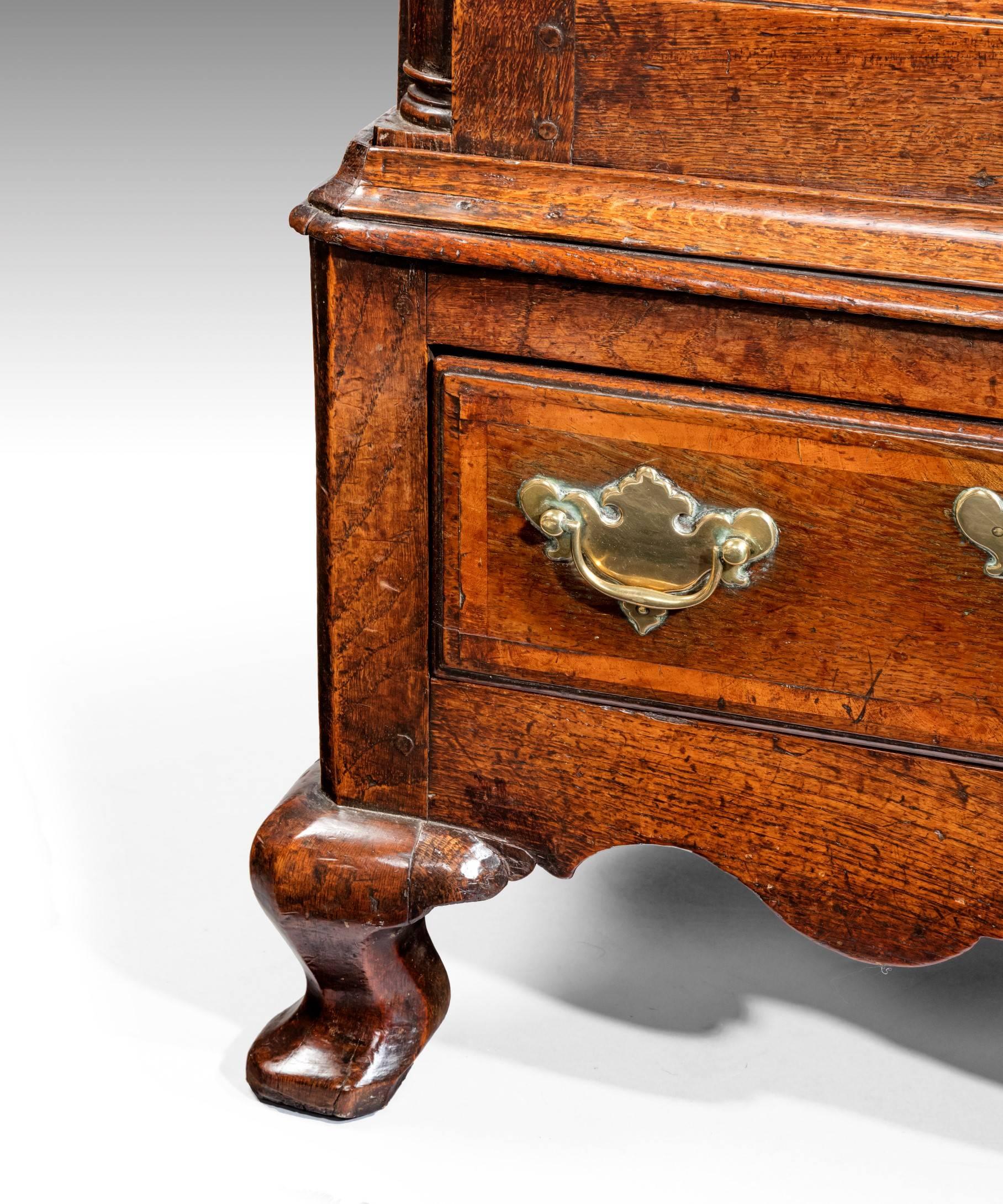 George II Georgian Oak Coffer on Stand