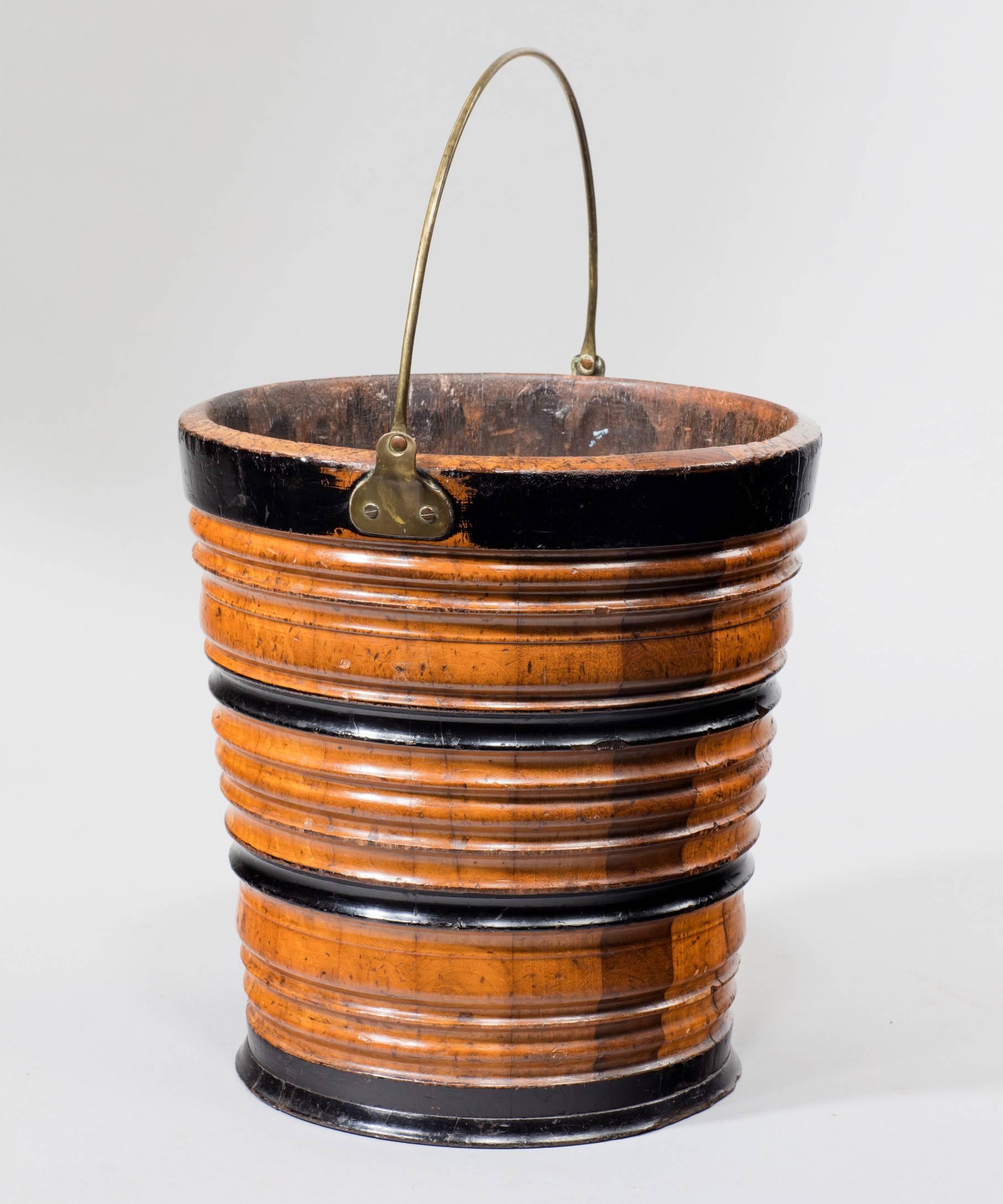 Georgian 19th Century Dutch Bucket or Waste Paper Basket