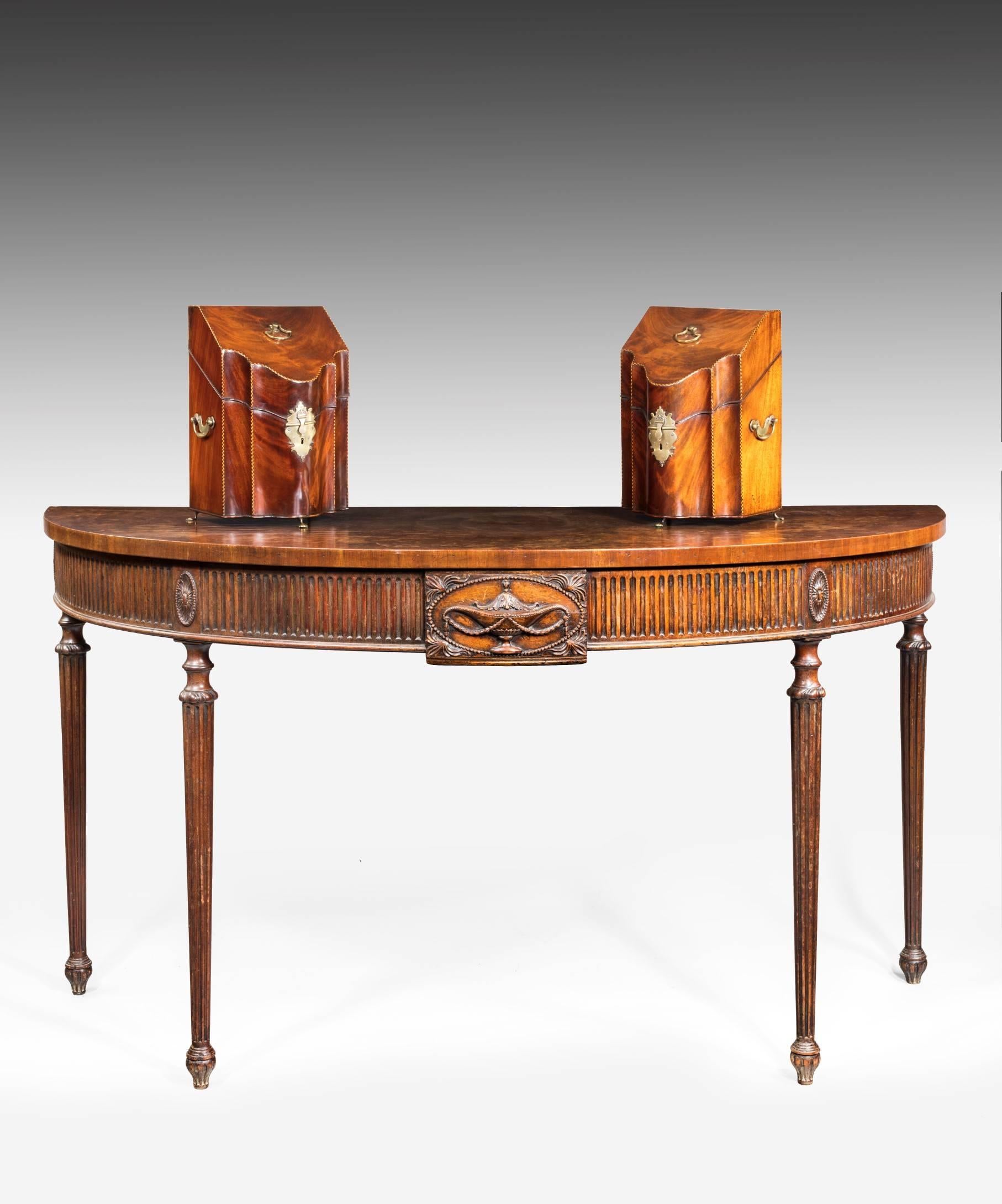 georgian mahogany console tables