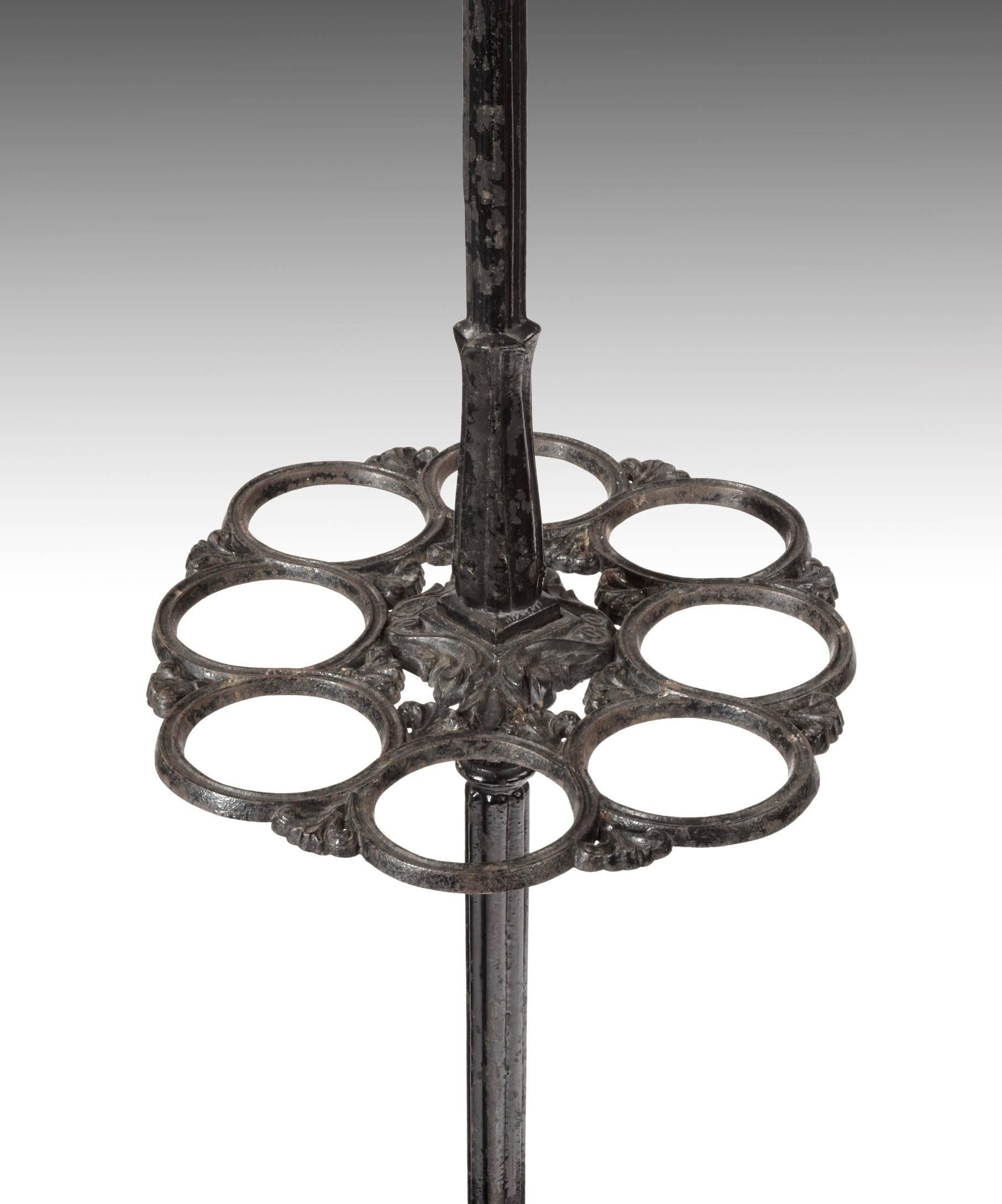 Victorian Umbrella, Coat and Hat Hall Stand in Cast Iron For Sale at 1stDibs cast iron hat