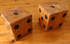 Vintage Dice Bookends