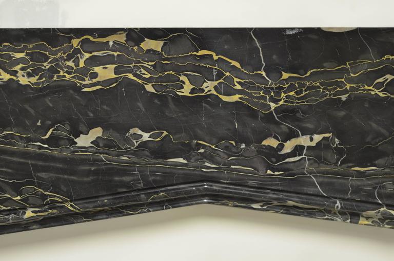 Tudor Style Fireplace In Portoro Marble For Sale At 1stdibs