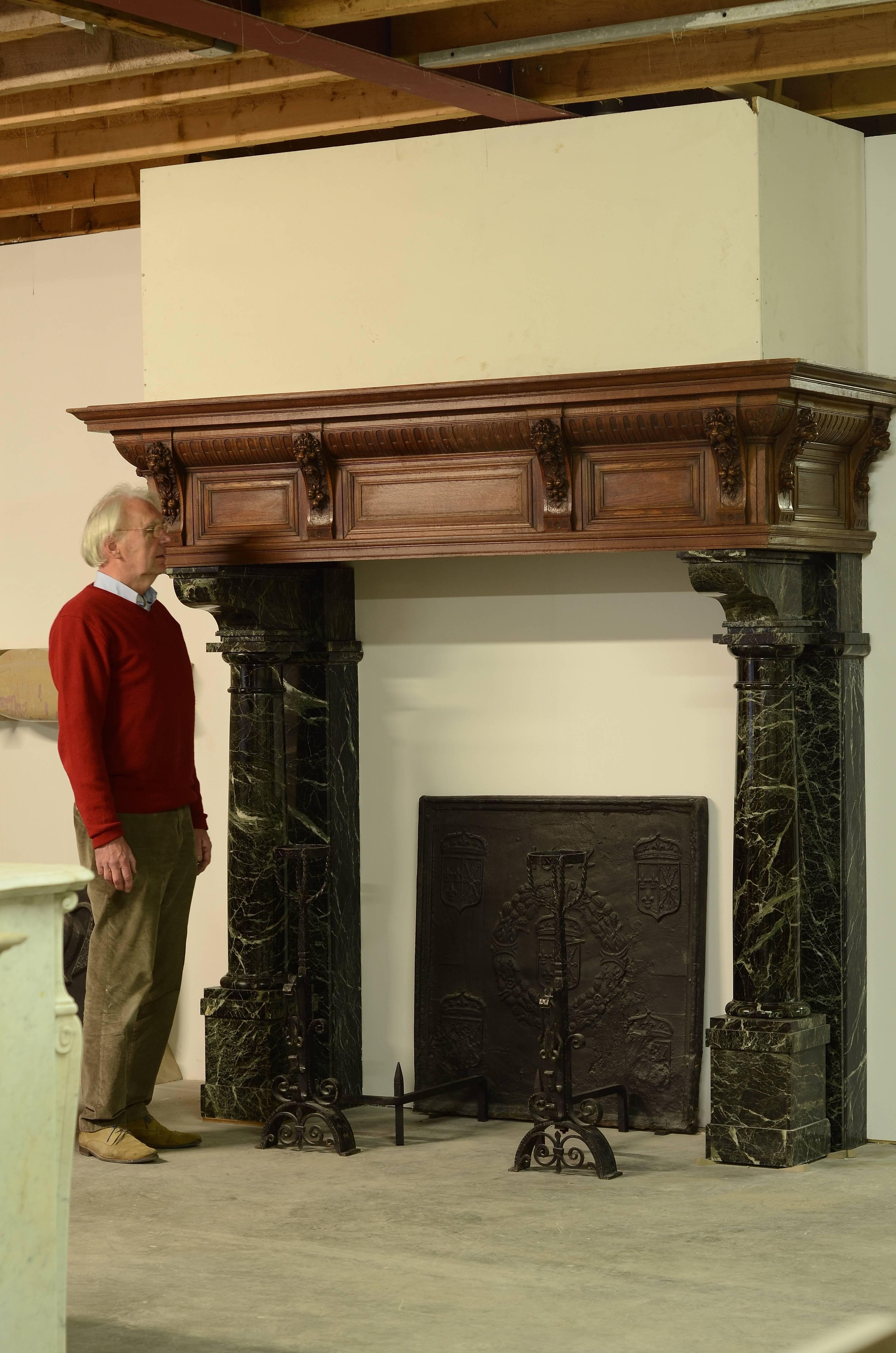 Néerlandais Cheminée monumentale néo-Renaissance, 19e siècle, Hollande en vente