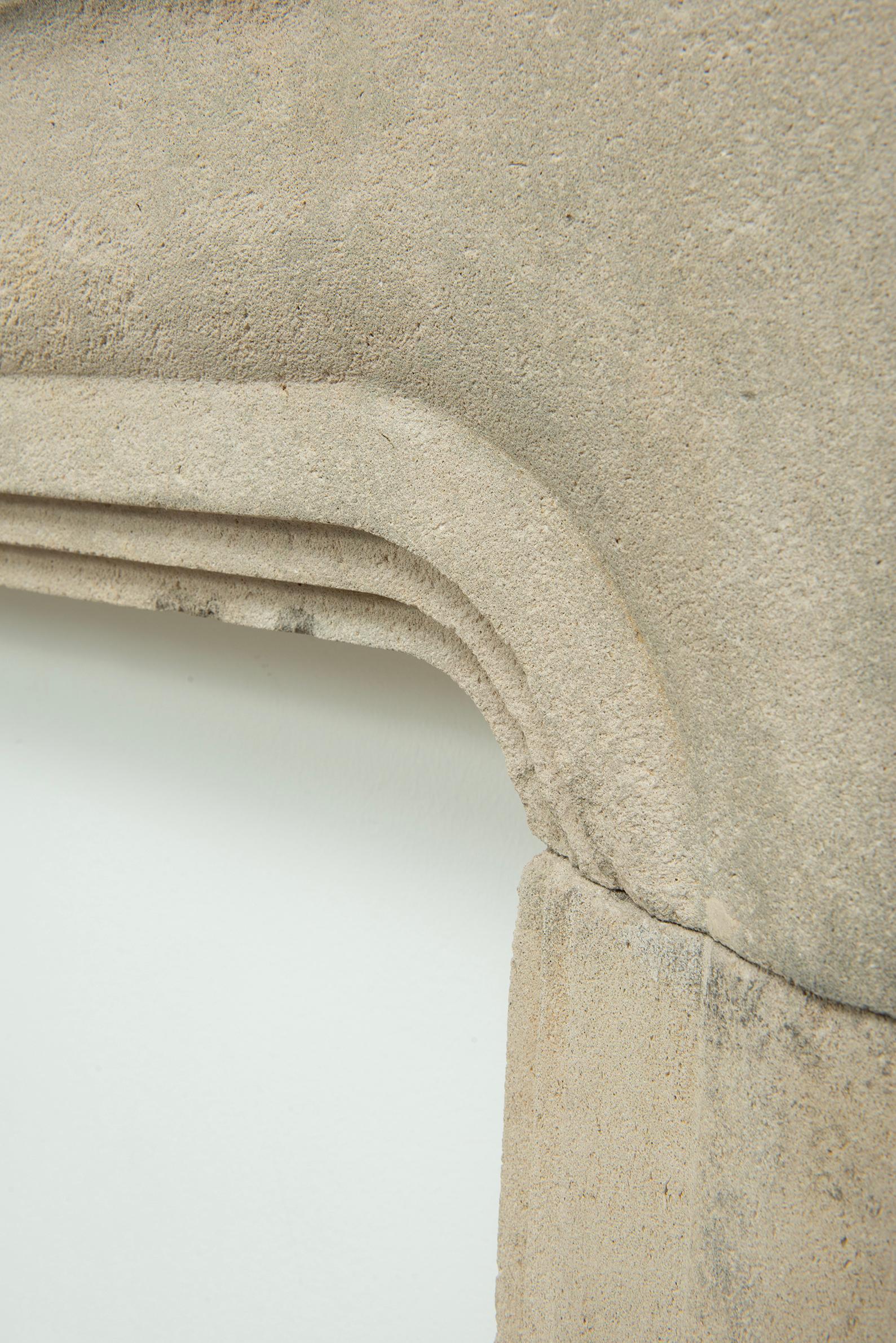 French Limestone Fireplace Mantel For Sale 15