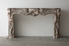 Exceptional 18th-Century Dutch Red Marble Fireplace Mantel