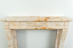 Fine Antique French Louis XVI Style Marble Fireplace Mantel