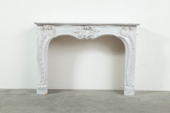 Vintage 19th c. Porcelain French Rococo Fireplace