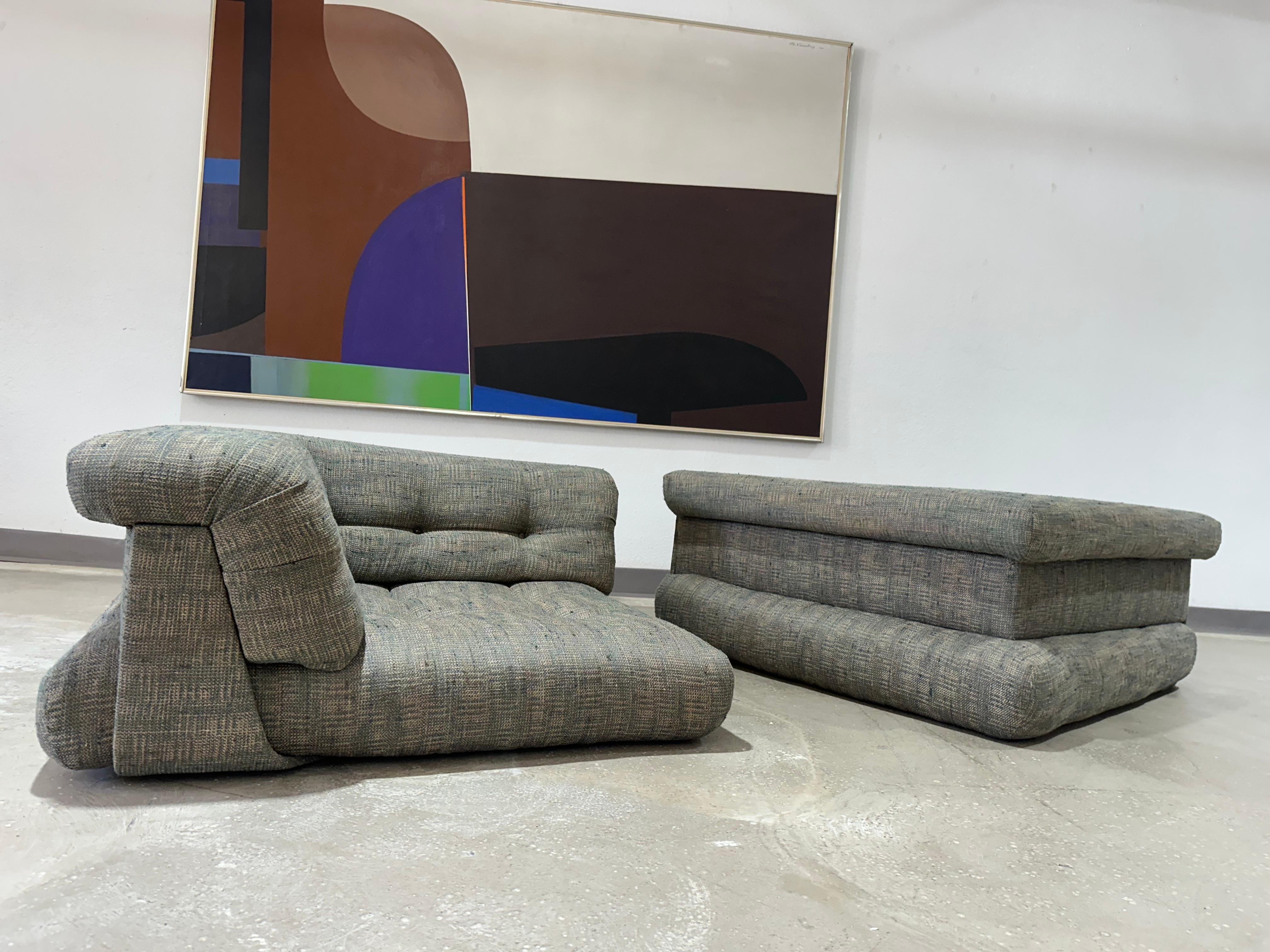 1st Edition Mah Jong Modular Sofa by Hans Hopfer for Roche Bobois c.1975 For Sale 2
