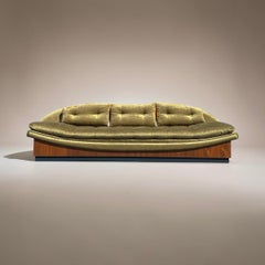 Sofá de plataforma Góndola totalmente restaurado Adrian Pearsall Craft Associates