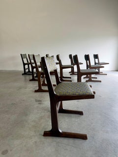 Mid Century Farstrup Cantilevered Oak Danish Dining Chairs - Set of 10