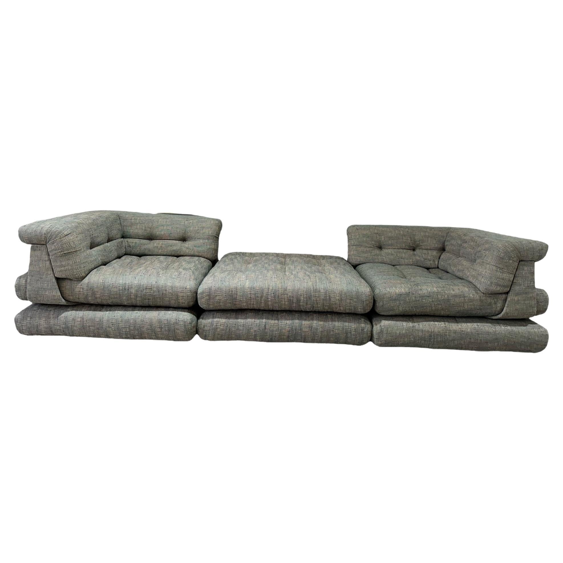 1st Edition Mah Jong Modular Sofa by Hans Hopfer for Roche Bobois c.1975 For Sale
