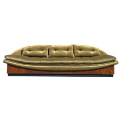 Sofá de plataforma Góndola totalmente restaurado Adrian Pearsall Craft Associates