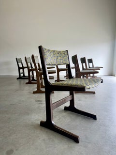 Set of 10 Mid Century Farstrup Cantilevered Oak Danish Dining Chairs c.1960's