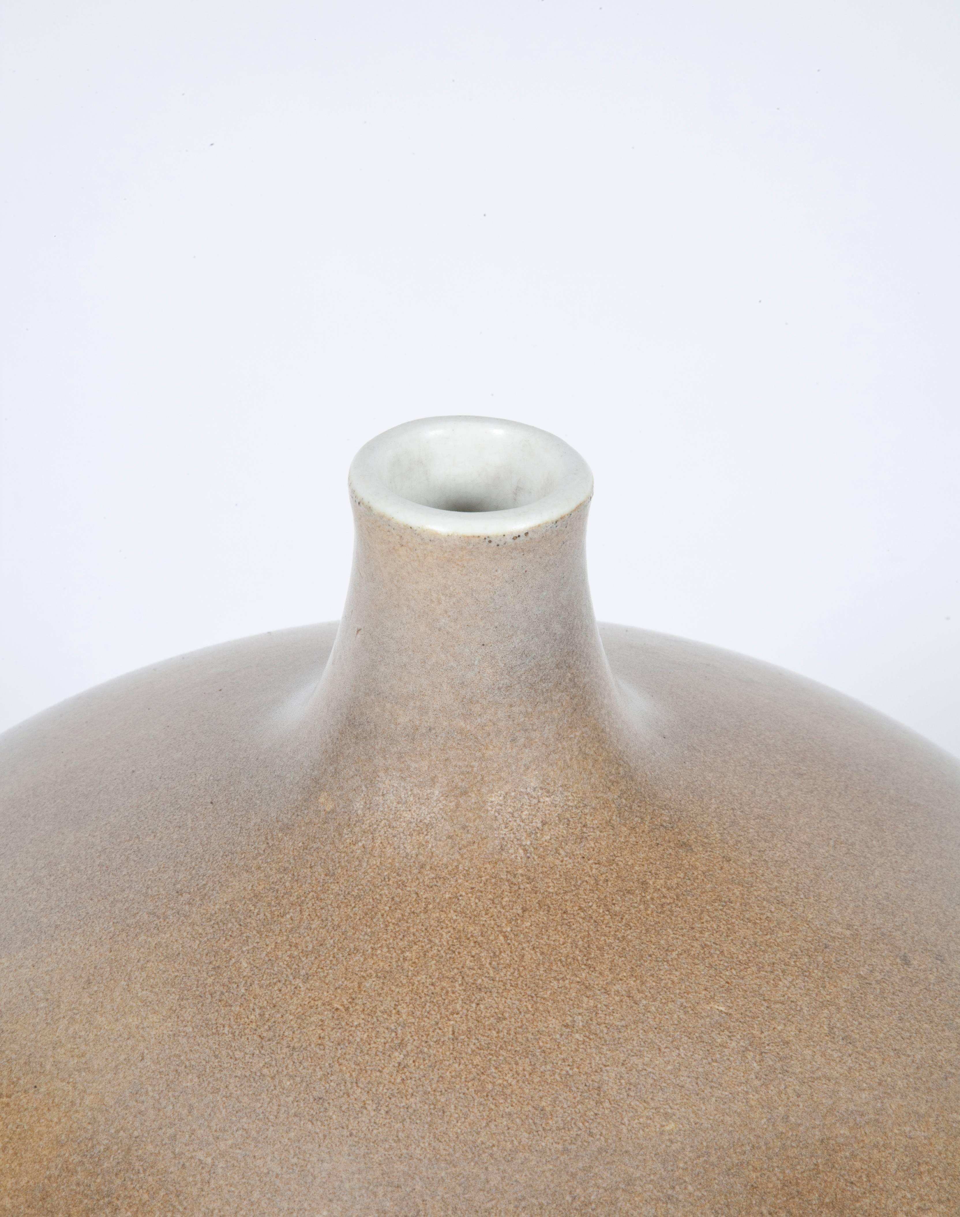 Large ceramic vase by Giuseppe Gariboldi for Richard Ginori. Stamped and numbered.
