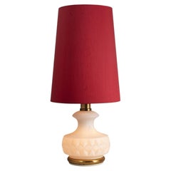 1960s Peill & Putzler Glass Table Lamp with Illuminated Base