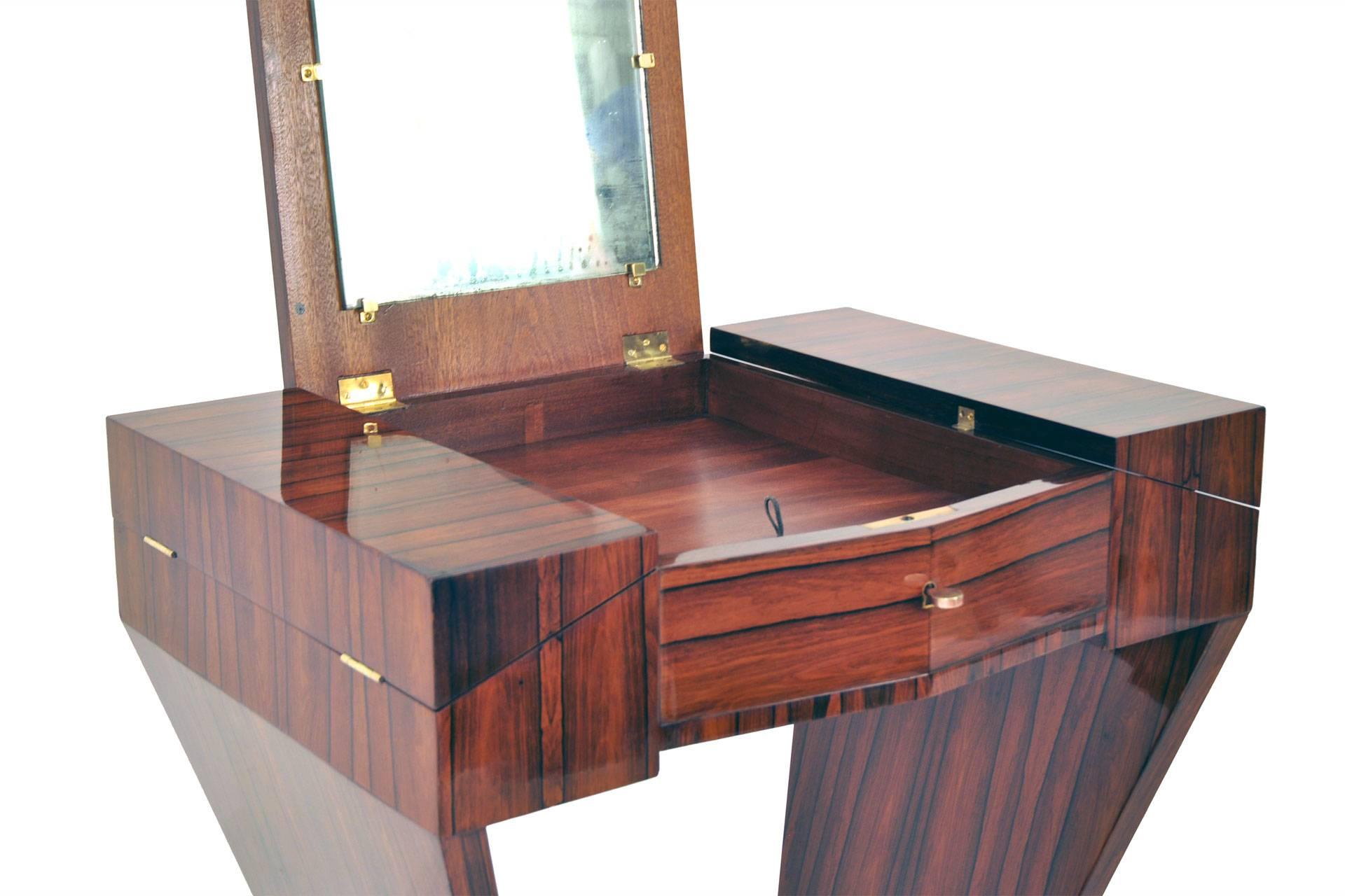 Dressing Table Rosewood, France, 1920s-1930s In Good Condition In Vienna, AT