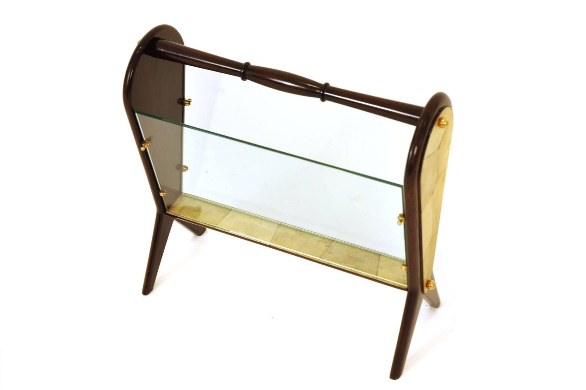 Mid-Century Modern Newspaper Rack, Italy, 1940-1950 For Sale