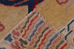 Rare Antique Imperial or Monastic Ningxia Nine Dragon Banner Rug