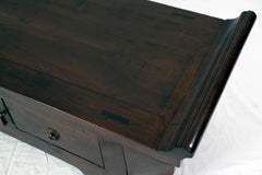 Antique Chinese Walnut Wood Low Sideboard Kang Cabinet Qing Dynasty with Drawers