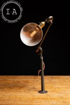 Vintage Industrial Articulating Table Mount Task Lamp