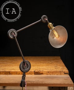 Vintage Industrial Articulating Table Mount Task Lamp