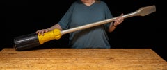 Oversized Wooden Flathead Screwdriver Display Prop